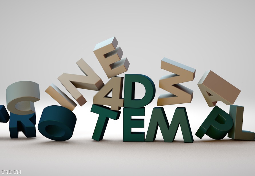c4d模版 3D立体字母文字动画 Letters Logo Cinema4D工程 - C4D之家 - cinema4d_ 2014-08-19 下午8.24.48.jpg