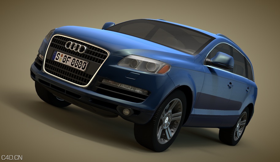 奥迪Q7汽车C4D模型 Audi Q7