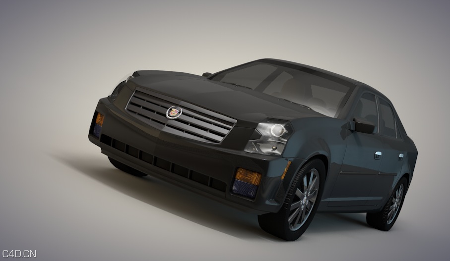 凯帝拉克轿车C4D模型 Cadillac CTS - C4D之家 - cinema4d_ 2014-08-20 下午7.43.04.jpg