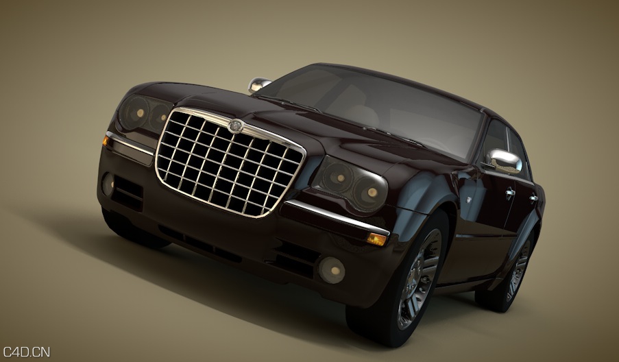 克莱斯勒汽车C4D模型 Chrysler 300 - C4D之家 - cinema4d_ 2014-08-20 下午7.50.30.jpg