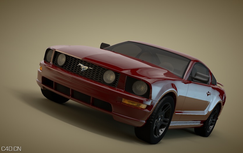 福特野马汽车C4D模型 Ford Mustang - C4D之家 - cinema4d_ 2014-08-20 下午8.01.47.jpg
