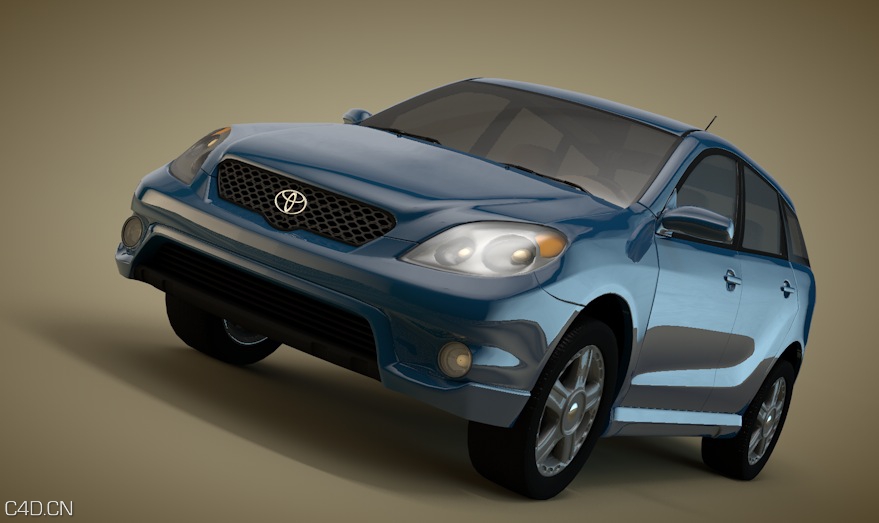 丰田Toyota汽车C4D模型 Toyota Matrix