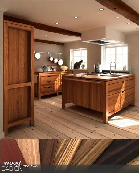木纹/木地板材质贴图合集二：Arroway Textures – WOOD vol.2 - C4D之家 - dd646fa32f444e20fbef9d195448101d.jpg