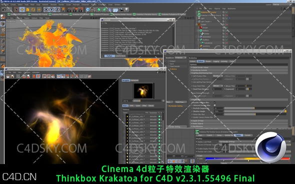 Cinema 4d粒子特效渲染器Thinkbox Krakatoa for C4D v2.3.1.55496 Final - C4D之家 - Thinkbox Krakatoa for C4D.jpg