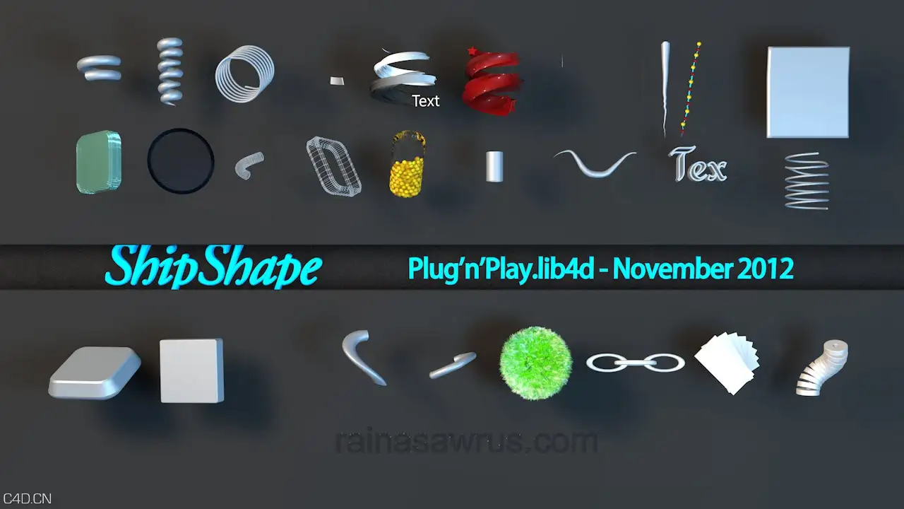 C4D工业形状预设 - C4D之家 - shipshape1.jpg