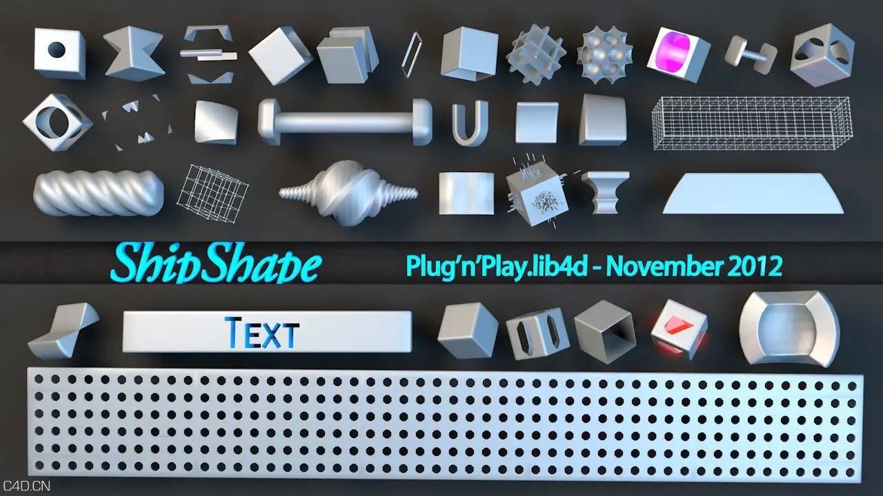 C4D工业形状预设 - C4D之家 - shipshape3.jpg