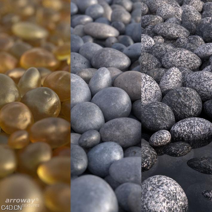 大型鹅卵石纹理 Arroway Textures – Gravel Volume One