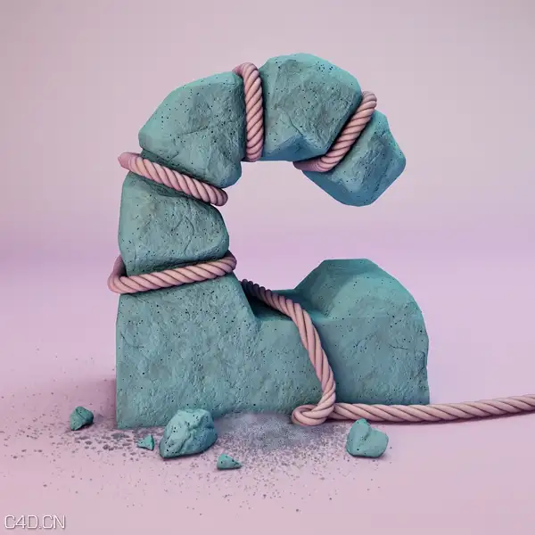 26个英文字母C4D设计 - C4D之家 - 22a97cafdc36410e16a93051273b8750.jpg