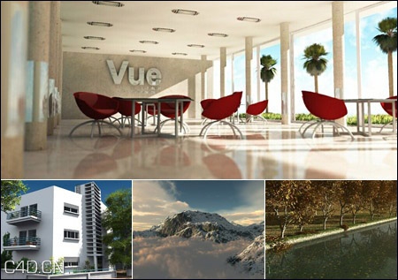 VUE场景模型合集（雪山、公园、办公楼、室内）Vue 10 Extras