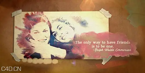 水彩AE模板 Watercolor Quotes Portrait – VideoHive After Effects Project