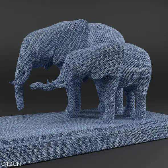 C4D纹理贴图VRay版 RenderKing VRay Texture Pack for Cinema 4D - C4D之家 - elephant-jeand.jpg