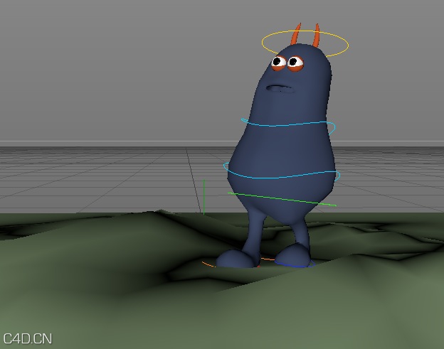 绑定的卡通玩偶C4D工程 - C4D之家 - cinema4d_ 2014-08-31 下午9.22.22.jpg