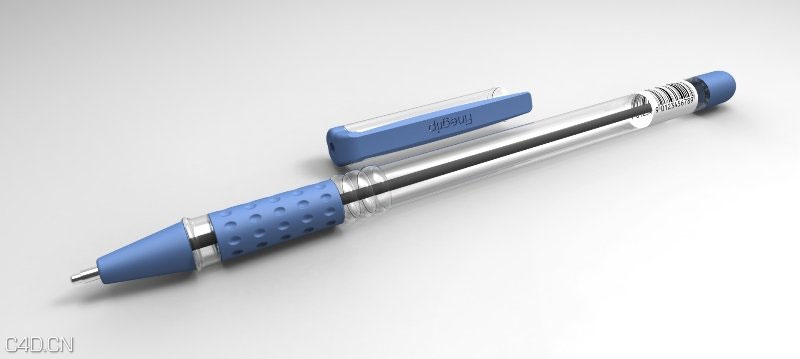 中性笔3D模型 - C4D之家 - 2-130P5214PB43.jpg