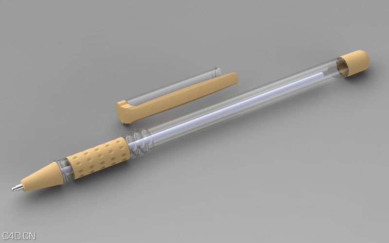 中性笔3D模型 - C4D之家 - 2-130P5214Q29D.jpg