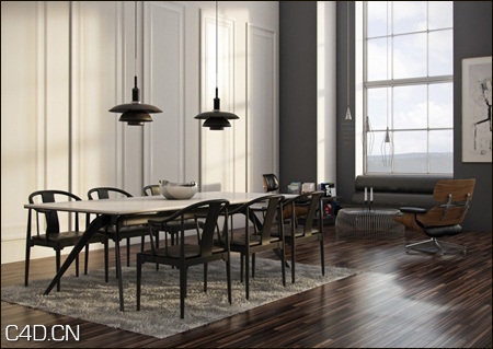 餐厅3D模型 Aleso 3D – HDRI Lighting for Realistic Rendering with 3ds Max / Vray