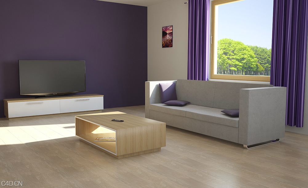 C4D室内-客厅C4D模型 living room model - C4D之家 - cinema4d_ 2014-09-04 19.47.47.jpg