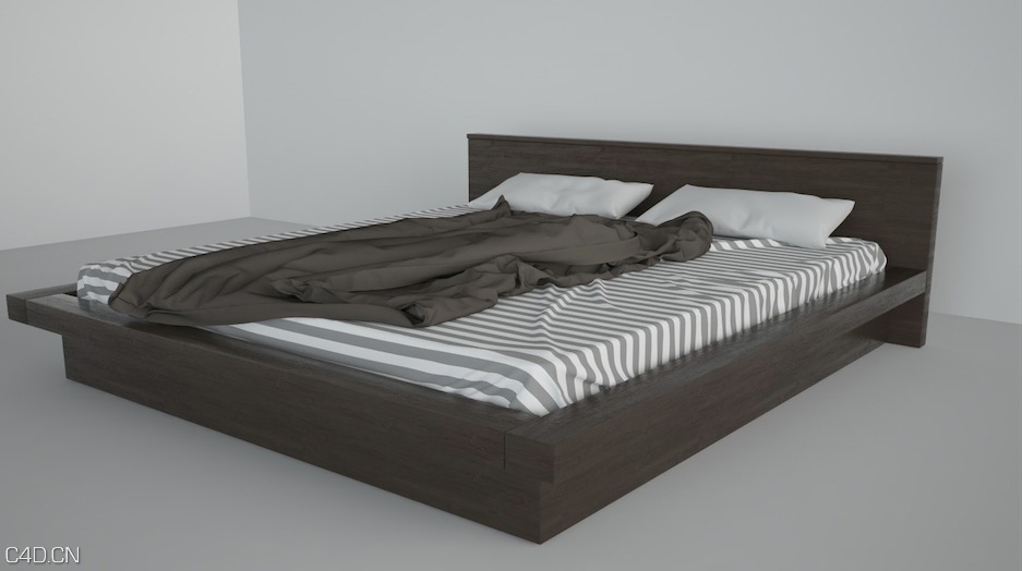家具模型——双人床C4D模型 Double bed 3 d model - C4D之家 - cinema4d_ 2014-09-04 20.08.14.jpg