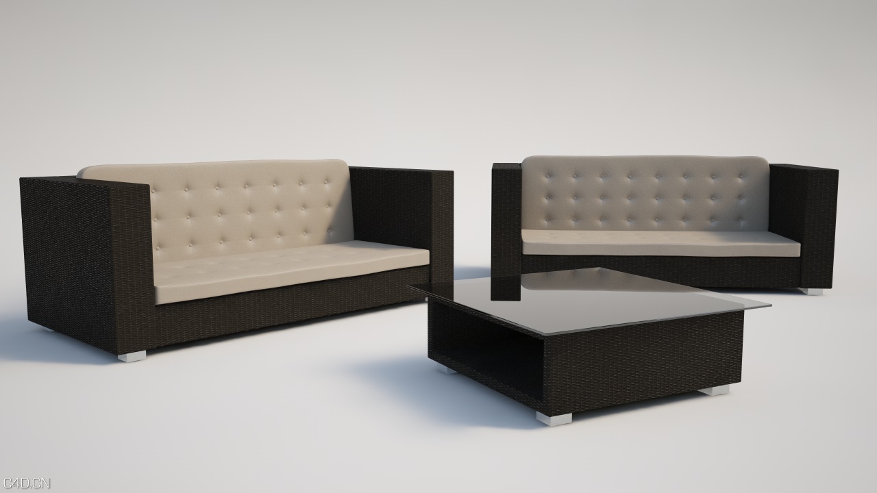 简易时尚沙发组合C4D模型 Exterior furniture set - C4D之家 - Exterior furniture set.jpg