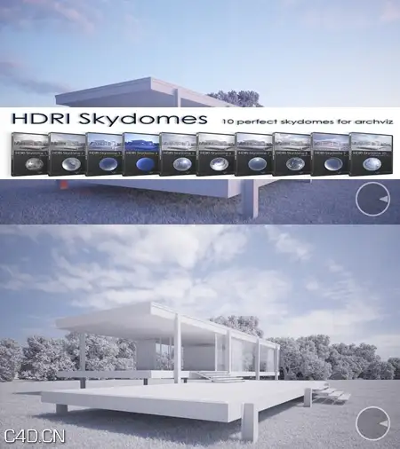 真实天空HDRI素材合集 VizPark – HDRI Skydomes I