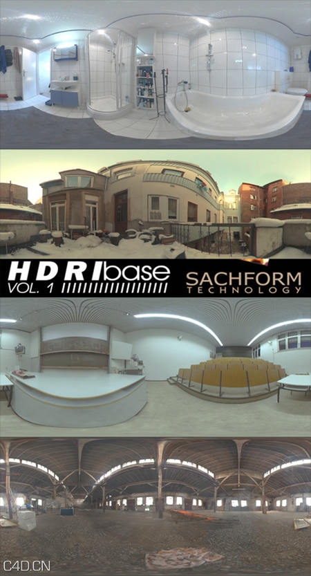 建筑室内HDRI素材合集 SachForm Technology HDRIbase Vol 1 Spherical Panoramas