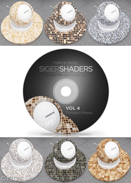 VRAY材质合集-瓷砖 SIGERSHADERS Vol. 4 for mental ray - C4D之家 - 58bd1aa4175a5f7a6283ecb7ad9289b8.jpg