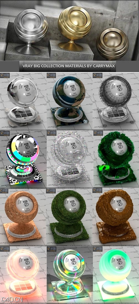 VRAY材质合集 Vray Materials Collection By Carrymax - C4D之家 - 831906bf441c4939107b7ae7b40ba961.jpg