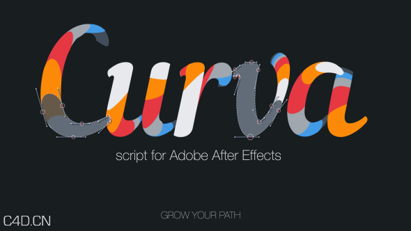 AE scripts文字路径动画脚本Videohive Curva Script - C4D之家 - Videohive-Curva-Script.png