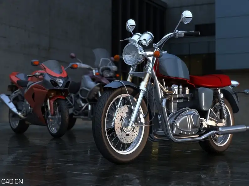 摩托车3D模型 Archmodels 3D Mode 93 - C4D之家 - sdf3df1106_4.jpg
