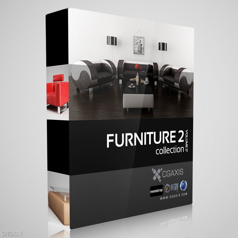 时尚沙发3D模型合集 沙发模型 CGAxis Models V0L.17 Furniture II - C4D之家 - vol17_all.jpg