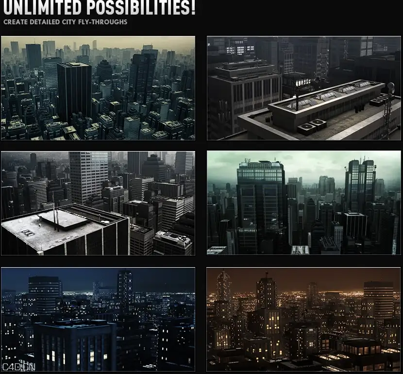 大都市白天与黑夜3D模型 Metropolitan Pack – 3D City & SkyCraper - C4D之家 - 00337_6.jpg