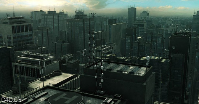 大都市白天与黑夜3D模型 Metropolitan Pack – 3D City & SkyCraper - C4D之家 - cinema4d_ 2014-09-06 16.38.49.jpg