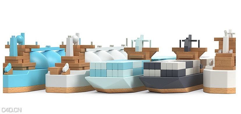 室内装饰高品质3D模型（积木玩具、相机、打字机、木偶） - C4D之家 - cinema4d_ 2014-09-06 17.20.25.jpg