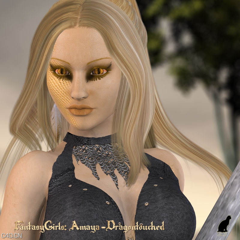 金发美女3D模型 Renderosity Daz3D/Poser – Funtastic Christmas Backgrounds