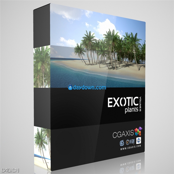 海岛植物3D模型 CGAxis Volume 15 MAX: Exotic Plants