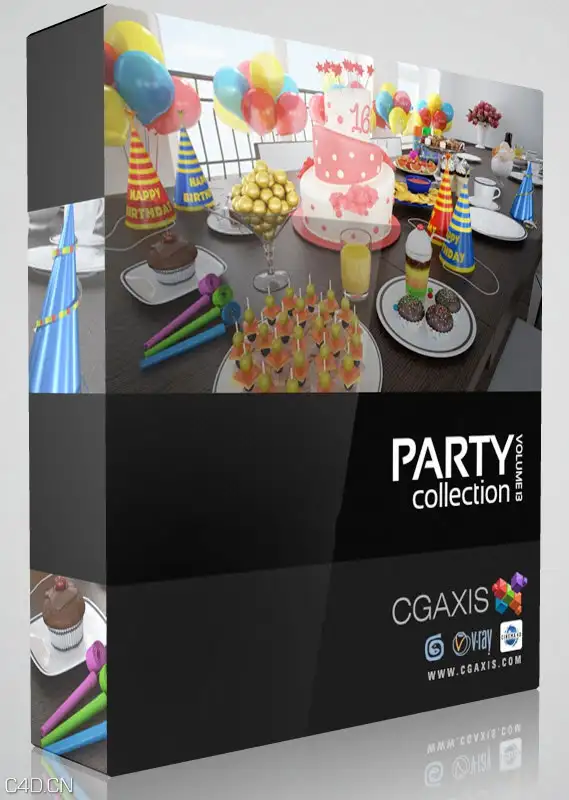 生日/派对3D模型 CGAxis Volume 13 MAX + C4D: Party Collection - C4D之家 - box_vol13.jpg