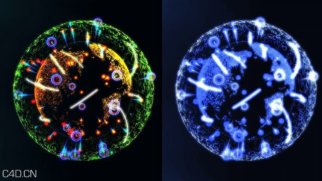 C4D TP虚拟网络连接 Branching Network 2.0 With Thinking Particles