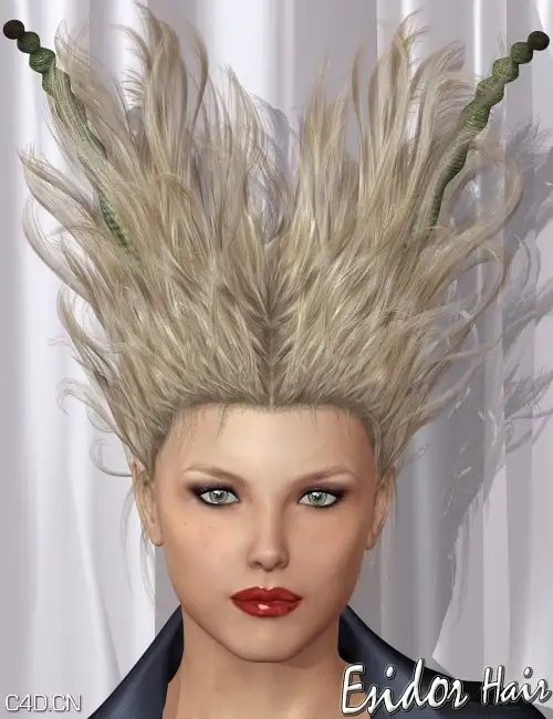 女性头发poser模型 Esidor Hair