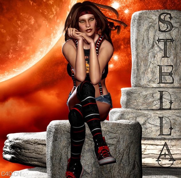 性感女人poser模型 Renderosity Daz/poser – Stella V4