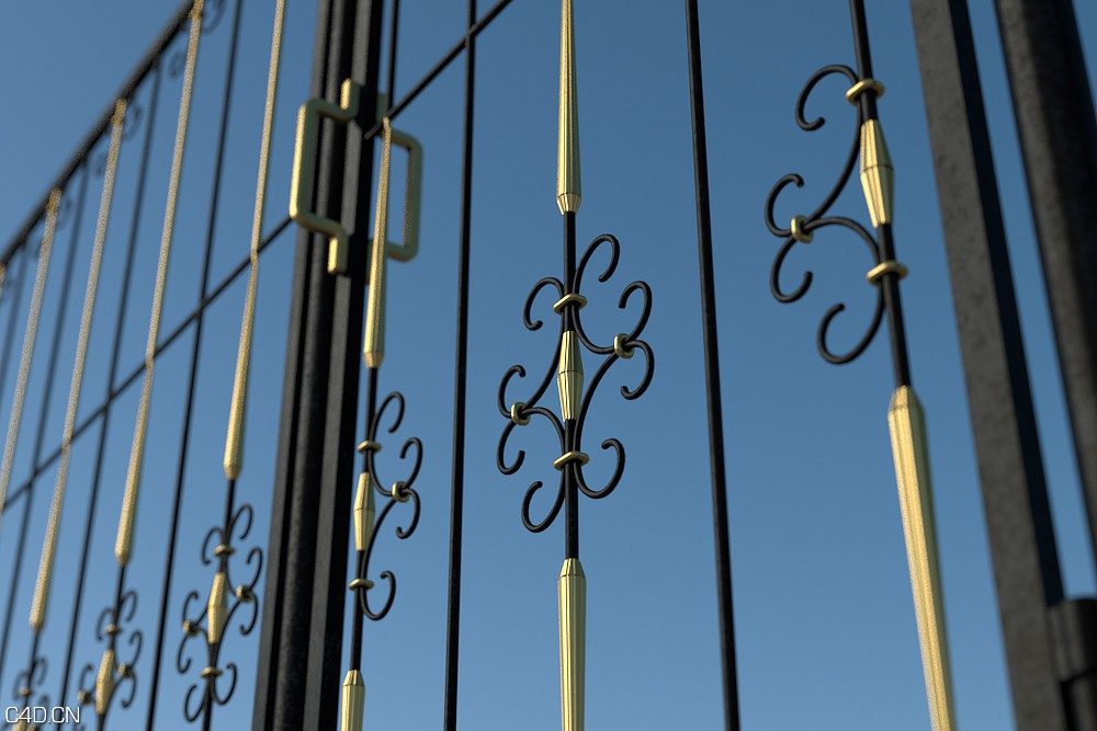 围栏栏杆3D模型 R&D Group – iFences - C4D之家 - ifence-metal_06_0000.jpg