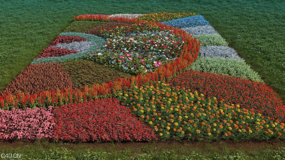 花圃花卉3D模型 R&D Group – iFlowers vol.3 Flowerbeds - C4D之家 - huge_549.jpg