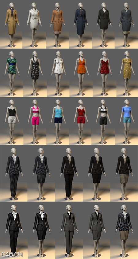 实用服装3D模型 Dosch Design: 3D – Clothing - C4D之家 - Red-D3D-CLO-6.jpg