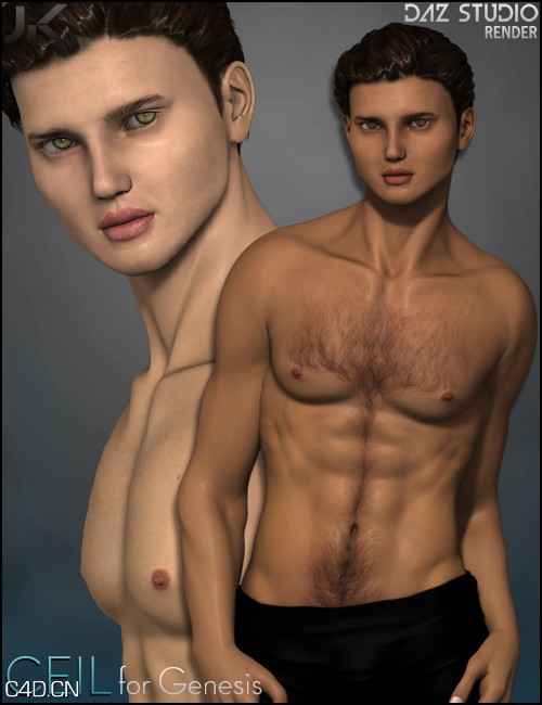健壮男性poser模型 Daz3D Ceil for Genesis
