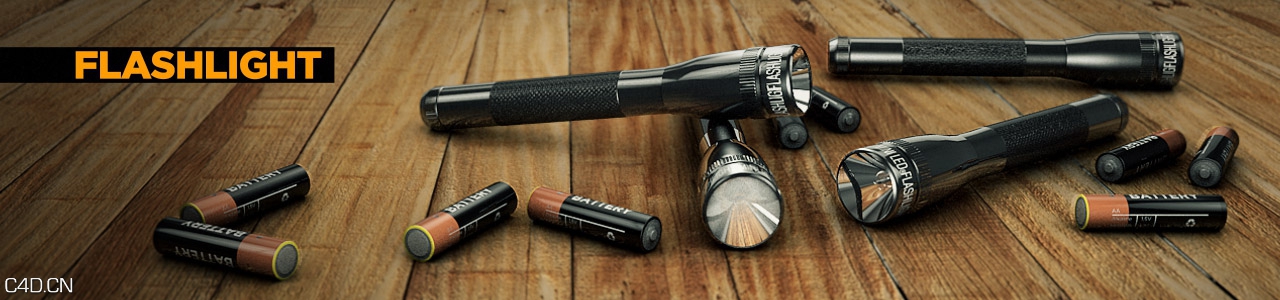 旅行3D模型 The Pixel Lab – Travel Pack - C4D之家 - The-Pixel-Lab-C4D-Model-Cinema-4D-Flashlight.jpg