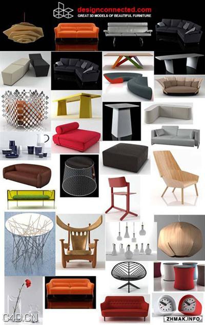 家具3D模型-沙发/椅子 Designconnected 3D Models Collection - C4D之家 - e46d3d108999b6c1301728e49960b934.jpg