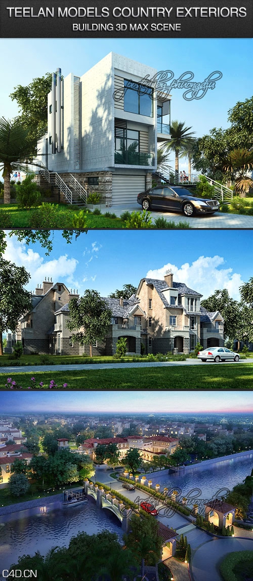 欧美农村建设住宅3D场景模型合集 Teelan Models Country Building Residential Scene - C4D之家 - a983123f883d7ff2a55ae563f378f14a.jpg
