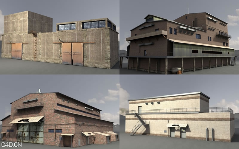 工厂厂房3D模型合集 Dexsoft: Industrial 3. model - C4D之家 - industrial3-1.jpg