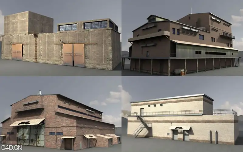 工厂厂房3D模型合集 Dexsoft: Industrial 3. model