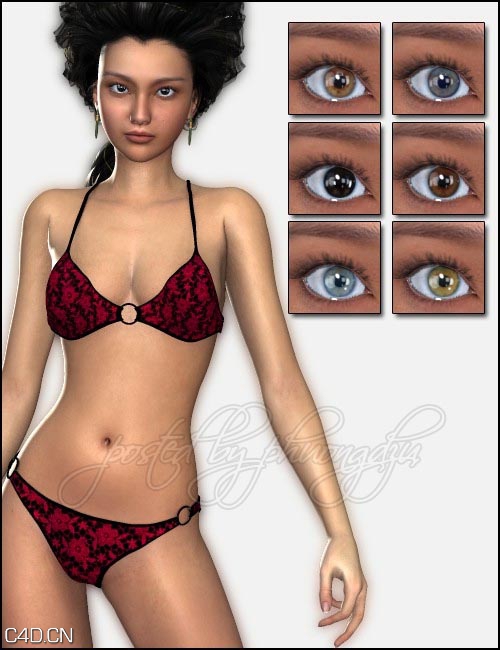 内衣模特poser模型 Daz3D Poser Saki