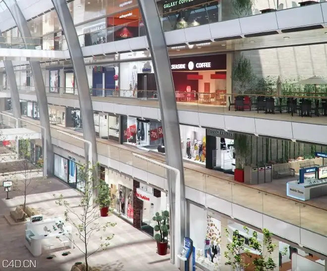 街道设施3D模型 Viz-People – 3D Mall Equipment - C4D之家 - cinema4d_ 2014-09-11 20.41.08.jpg