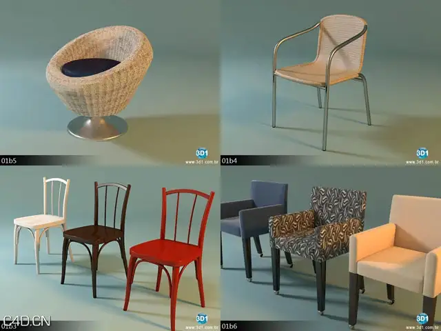 家具/装饰/活动室设施3D模型 Biblioteca 3D1 SUPERMODELS Volume 01 - C4D之家 - ab6a_img04.jpg